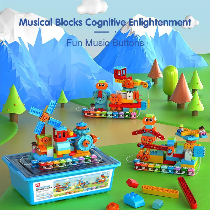 CB51B Musical building blocks (Storage Bucket)